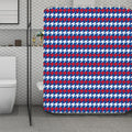 American Houndstooth Pattern Print Polyester Shower Curtain