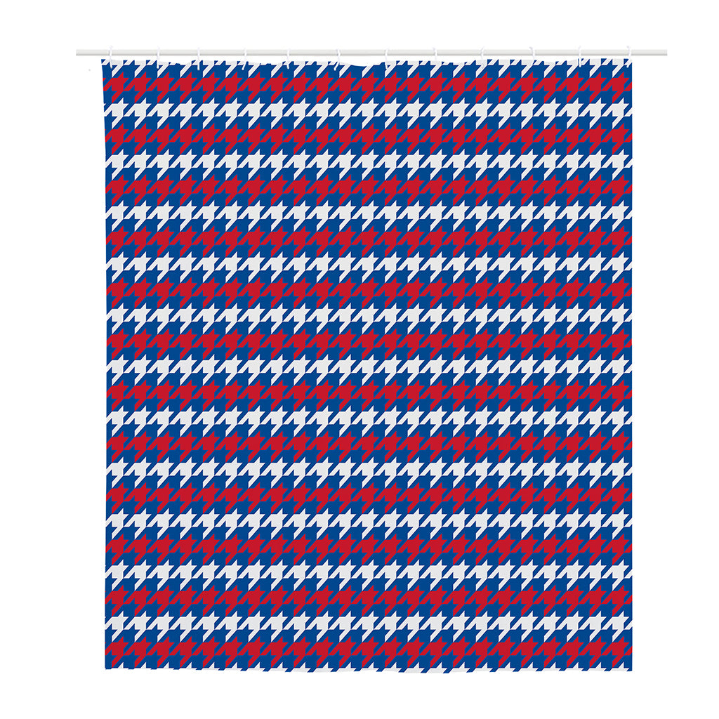 American Houndstooth Pattern Print Polyester Shower Curtain