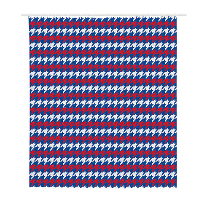 American Houndstooth Pattern Print Polyester Shower Curtain