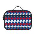 American Houndstooth Pattern Print Portable Lunch Bag
