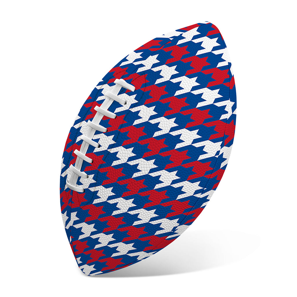 American Houndstooth Pattern Print Rugby Ball