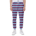 American Houndstooth Pattern Print Joggers