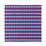 American Houndstooth Pattern Print Silk Bandana