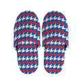 American Houndstooth Pattern Print Slippers