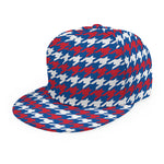 American Houndstooth Pattern Print Snapback Cap