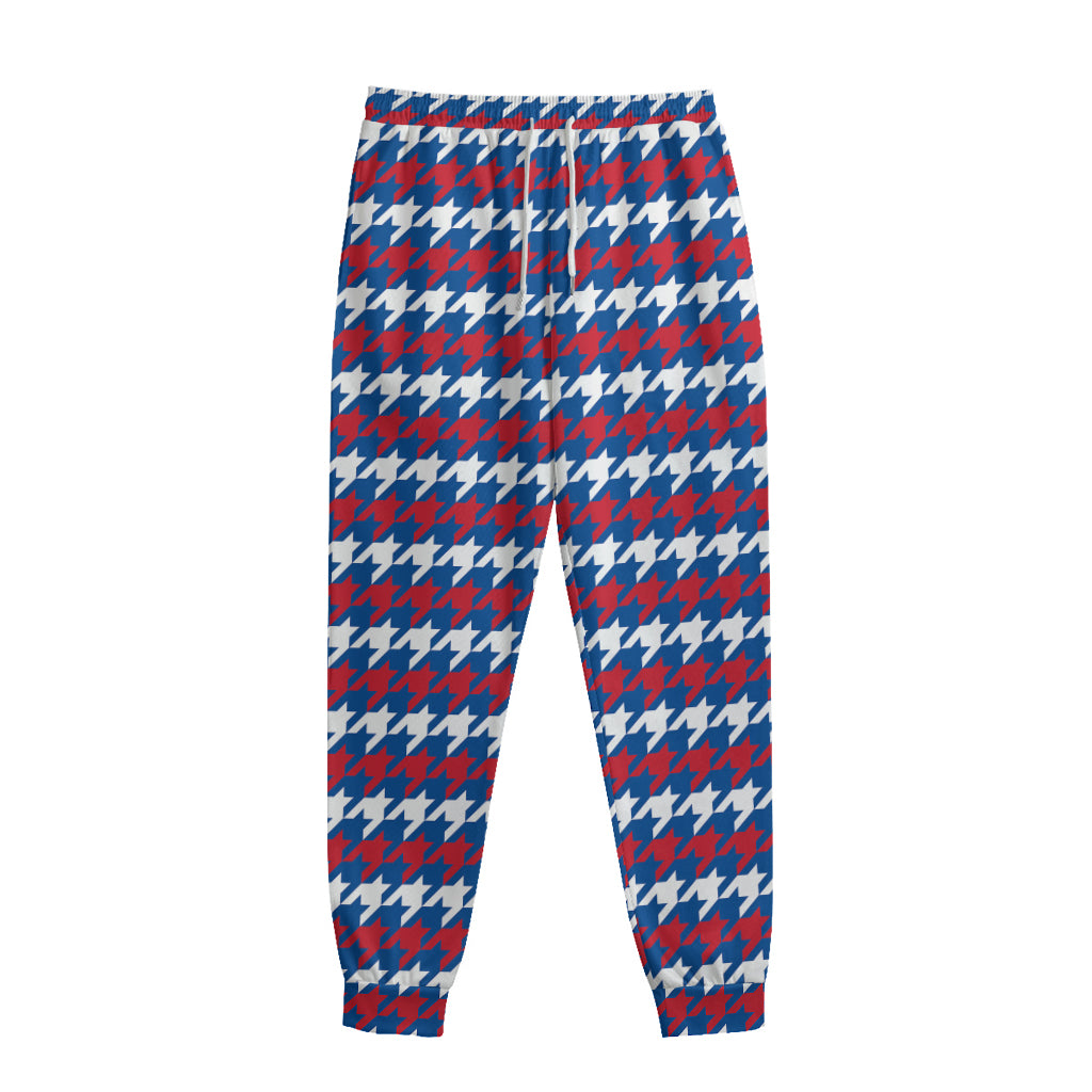 American Houndstooth Pattern Print Sweatpants