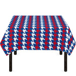 American Houndstooth Pattern Print Tablecloth