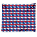 American Houndstooth Pattern Print Tapestry