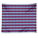 American Houndstooth Pattern Print Tapestry