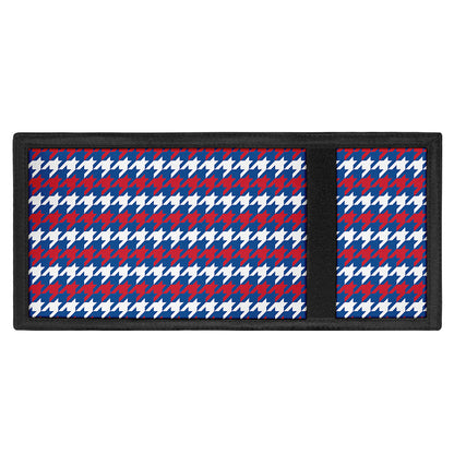 American Houndstooth Pattern Print Trifold Wallet