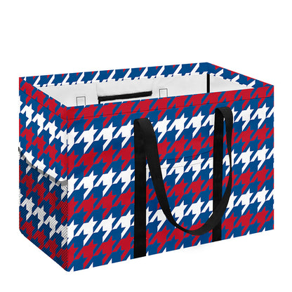 American Houndstooth Pattern Print Utility Tote Bag
