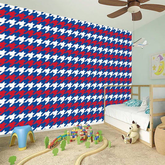 American Houndstooth Pattern Print Wall Sticker