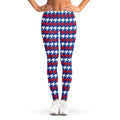 American Houndstooth Pattern Print Women's Leggings