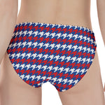 American Houndstooth Pattern Print Women's Panties