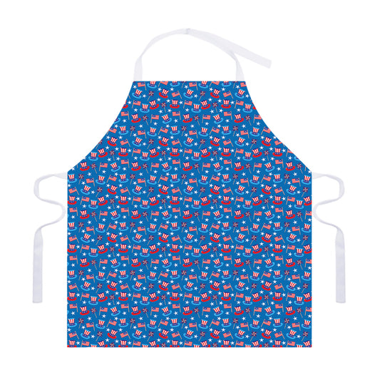 American Independence Day Pattern Print Adjustable Apron