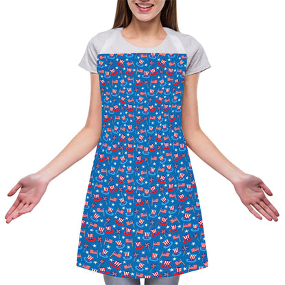 American Independence Day Pattern Print Adjustable Apron