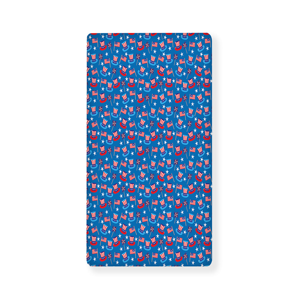 American Independence Day Pattern Print Baby Crib Sheet