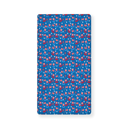 American Independence Day Pattern Print Baby Crib Sheet