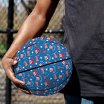 American Independence Day Pattern Print Basketball