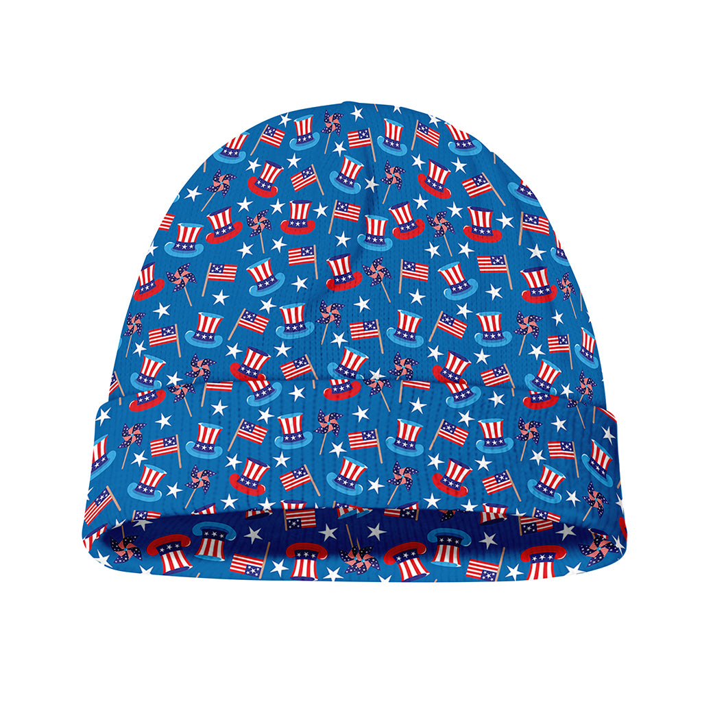 American Independence Day Pattern Print Beanie