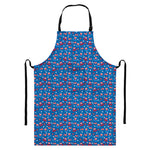American Independence Day Pattern Print Bib Apron With Pocket