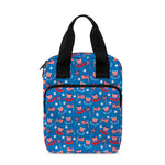 American Independence Day Pattern Print Bible Tote Bag