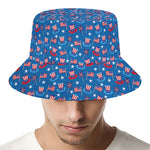 American Independence Day Pattern Print Bucket Hat