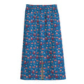 American Independence Day Pattern Print Cotton Front Slit Maxi Skirt