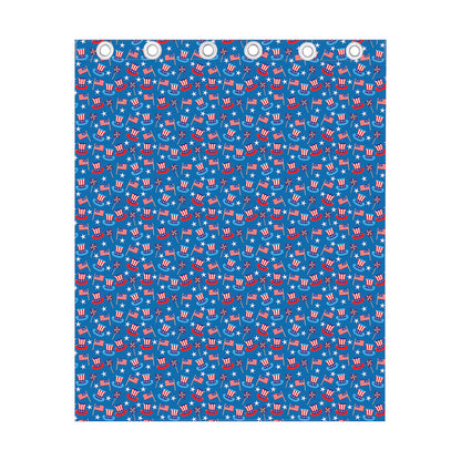 American Independence Day Pattern Print Curtain