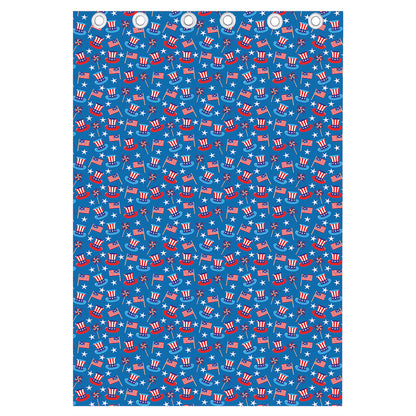 American Independence Day Pattern Print Curtain