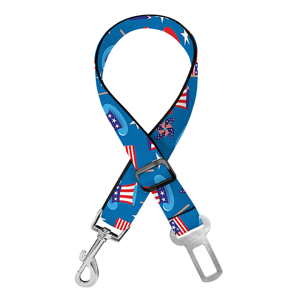 American Independence Day Pattern Print Dog Seat Belt