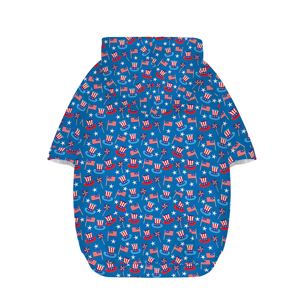 American Independence Day Pattern Print Dog Zip Up Hoodie