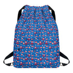 American Independence Day Pattern Print Drawstring Backpack