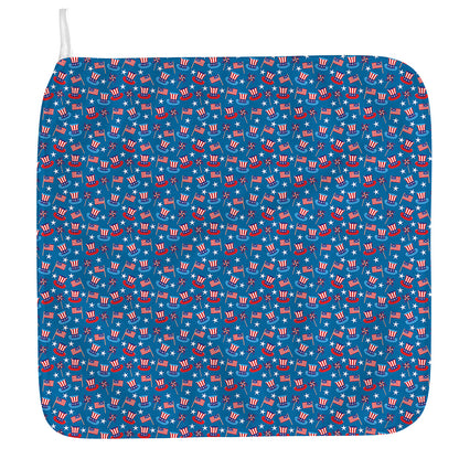 American Independence Day Pattern Print Hand Towel