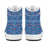 American Independence Day Pattern Print High Top Leather Sneakers