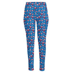 American Independence Day Pattern Print High-Waisted Pocket Leggings