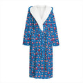 American Independence Day Pattern Print Hooded Bathrobe