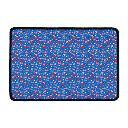 American Independence Day Pattern Print Kitchen Mat