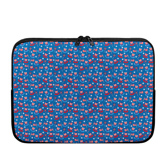 American Independence Day Pattern Print Laptop Sleeve