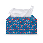 American Independence Day Pattern Print Leather Tissue Box Cover