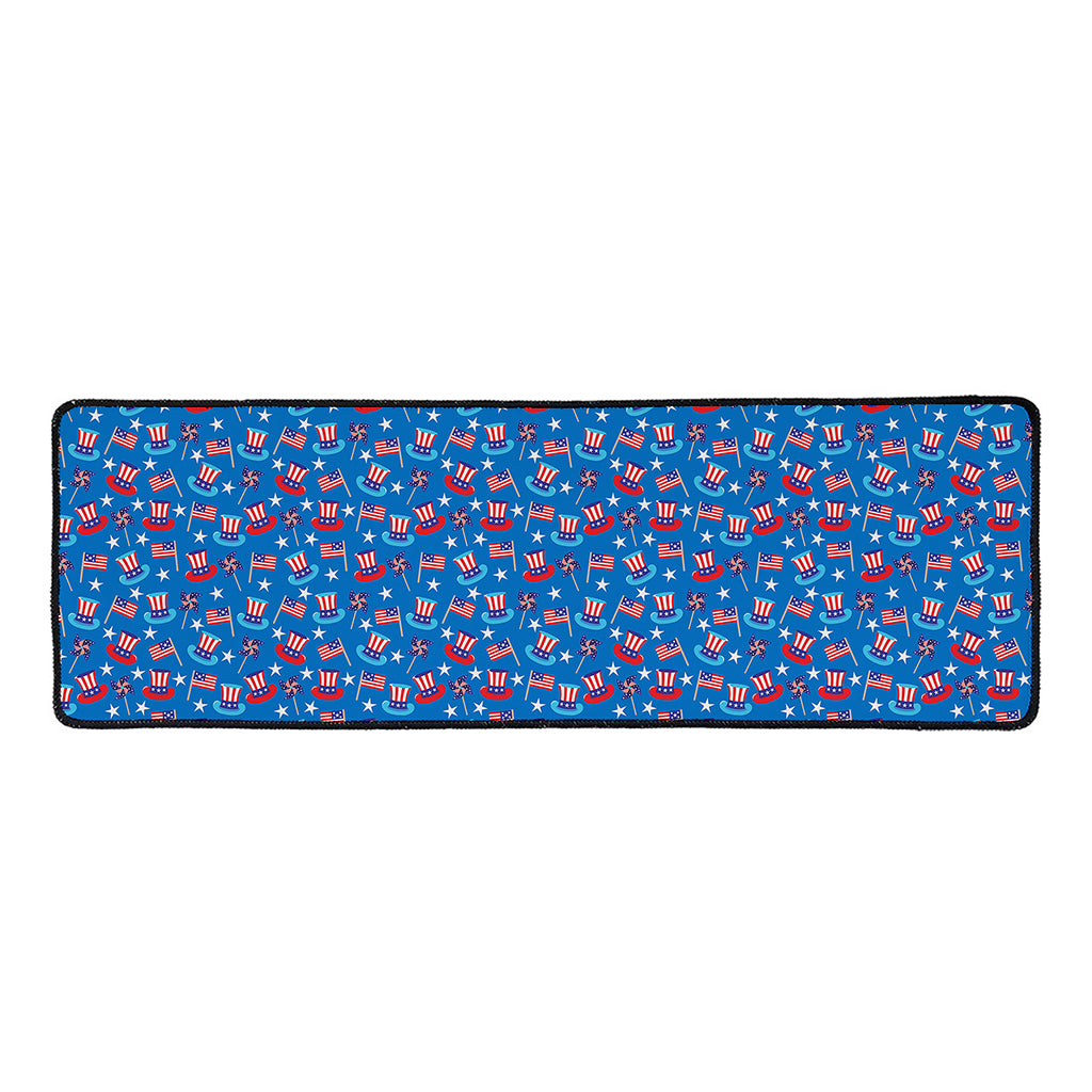 American Independence Day Pattern Print Long Kitchen Mat