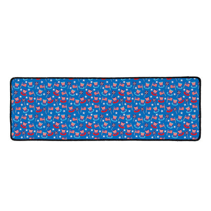 American Independence Day Pattern Print Long Kitchen Mat