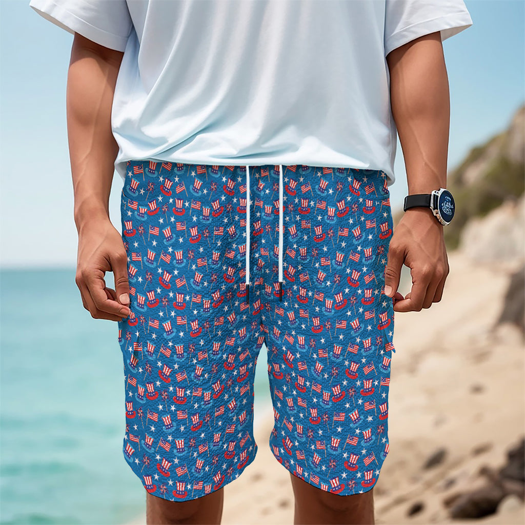 American Independence Day Pattern Print Men's Cargo Shorts