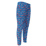 American Independence Day Pattern Print Men's Compression Pants