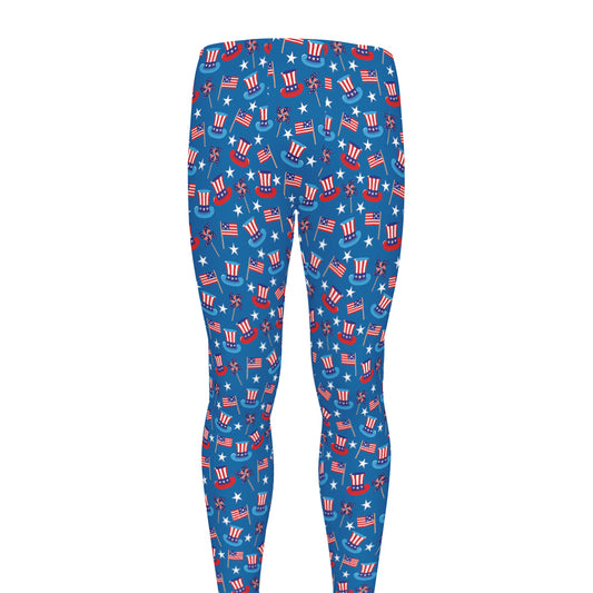 American Independence Day Pattern Print Men's leggings