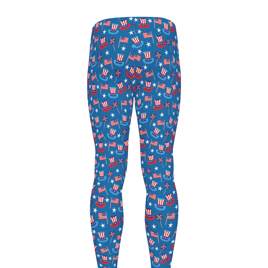 American Independence Day Pattern Print Men's leggings