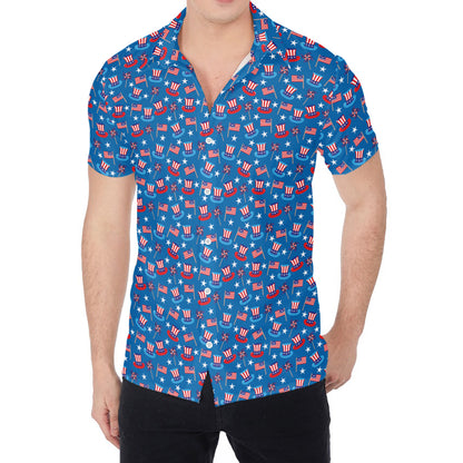 American Independence Day Pattern Print Men's Shirt