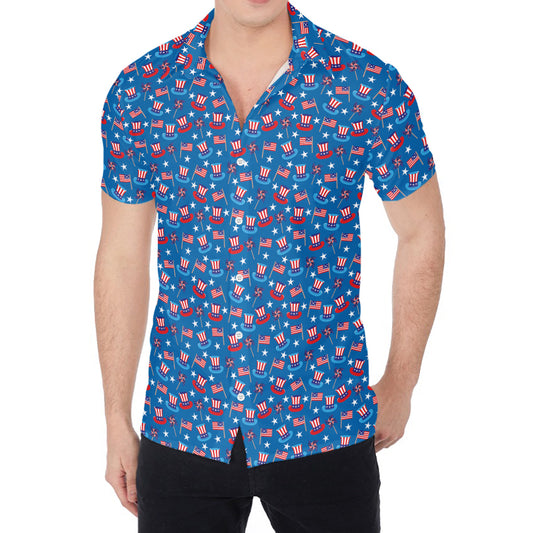 American Independence Day Pattern Print Men's Shirt