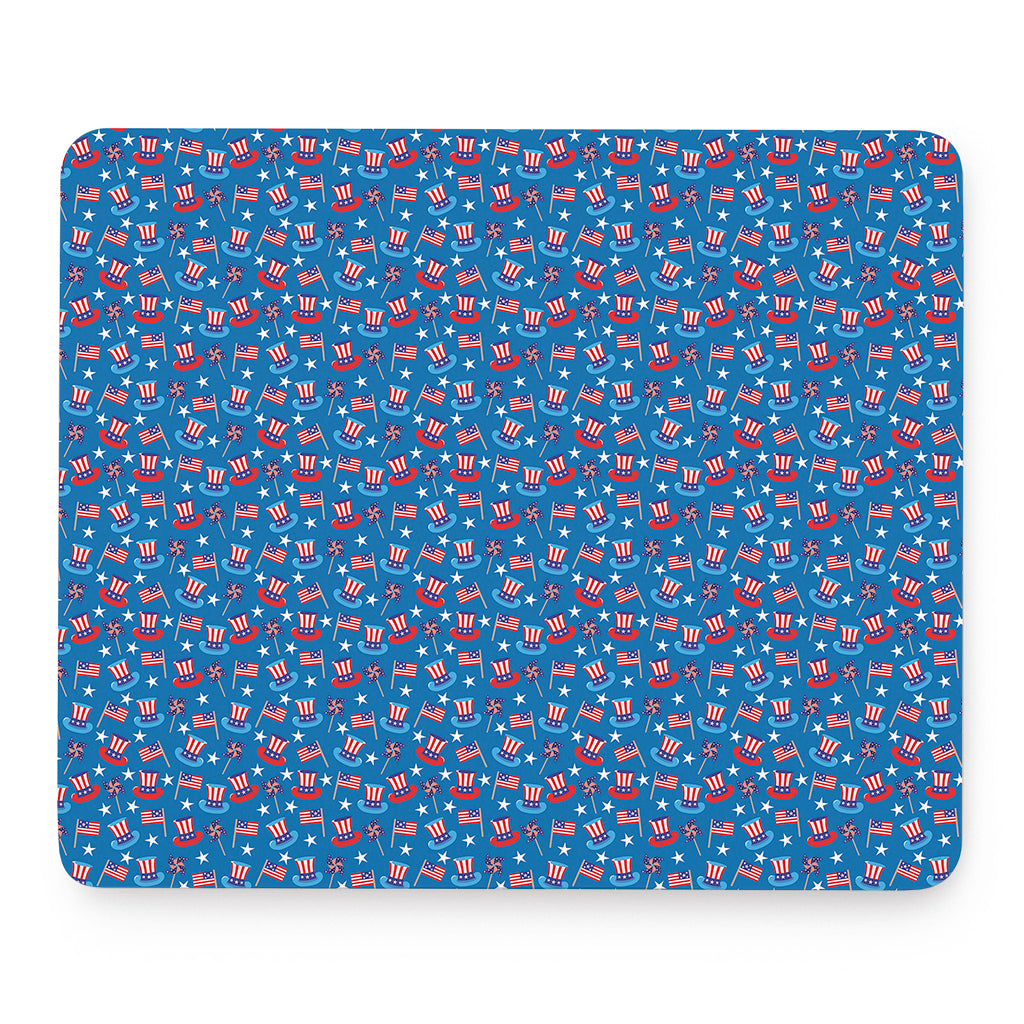American Independence Day Pattern Print Mouse Pad