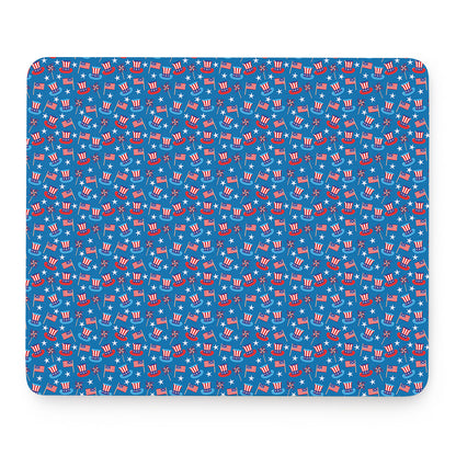 American Independence Day Pattern Print Mouse Pad